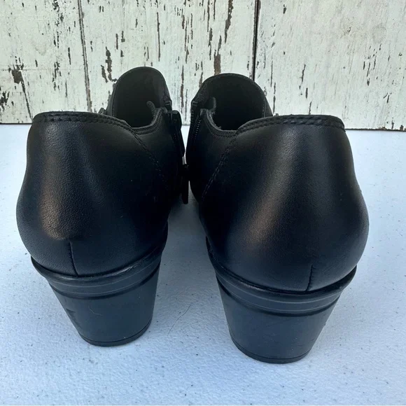 Clarks Collection Emslie Warren Block Heel Loafer/Bootie Size 8.5 - Picture 4 of 8